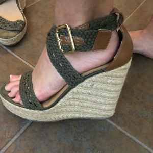 Olive Green Steve Madden Espadrille Wedge